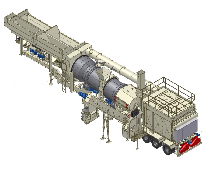 асфальтобетонный завод E100p 3-D схема 3